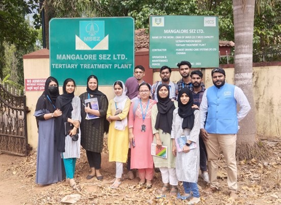 Public health students visit Sewage treatment plant to gain insight into city’s efforts to ensure sanitation and disease control
