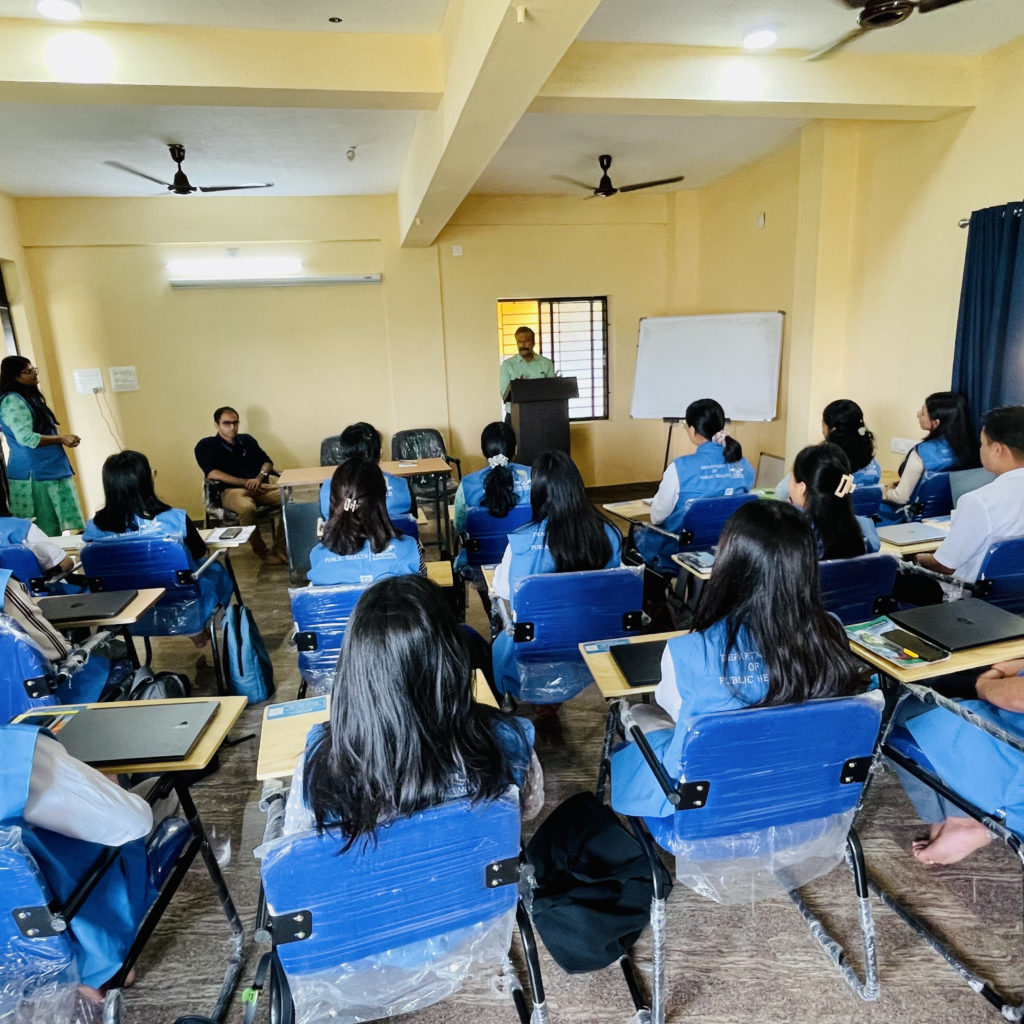 District Surveillance officer interacts with Public Health students of Edward and Cynthia Institute of Public Health